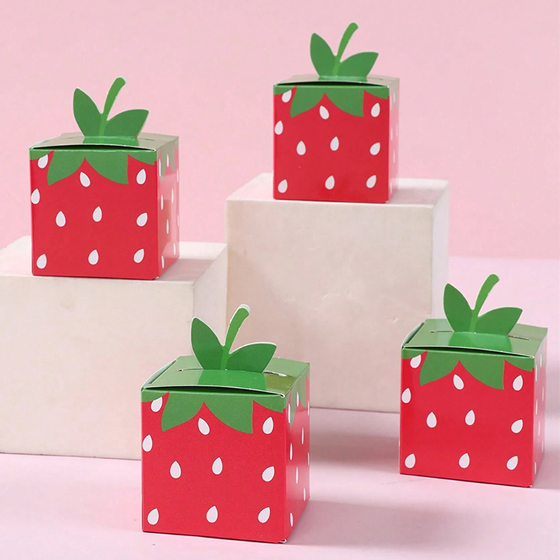 Event Party Box - 5/10/20pcs Strawberry Party Favor Box Summer