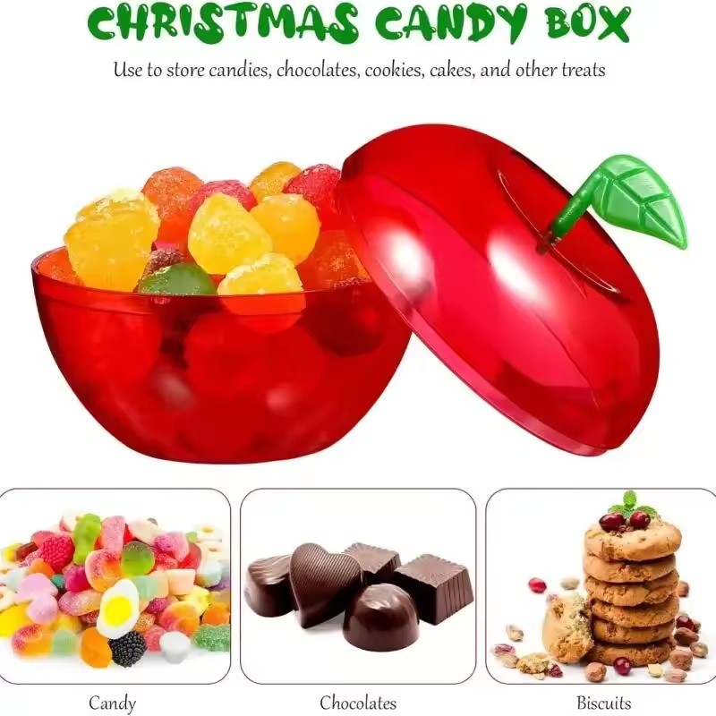 5/10pcs Apple Containers Snow  - Event Party Box recension och pris