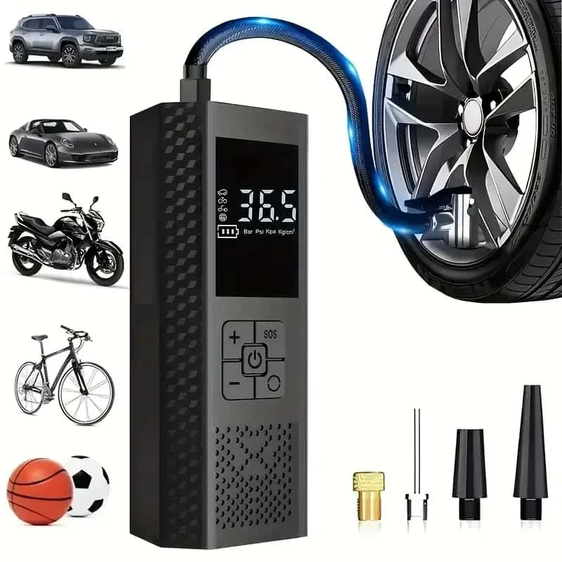 Portable 150 PSI Air Pump with - Led Balloon Light recension och pris