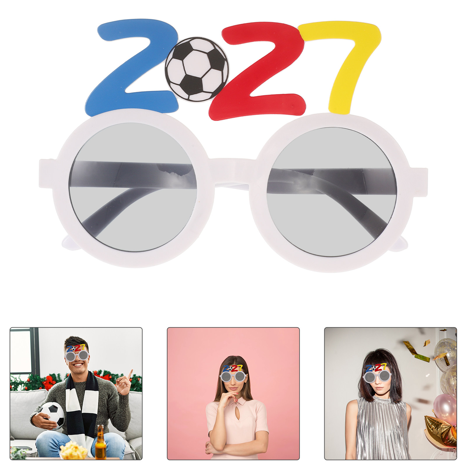 2Pcs 2027 Soccer Party Glasses - Photo Booth Frame recension och pris