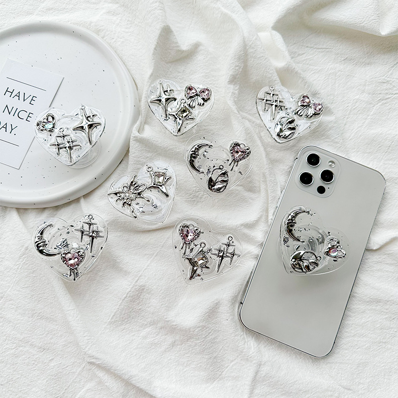 Clear Heart Phone Grip Holder  - Event Support recension och pris