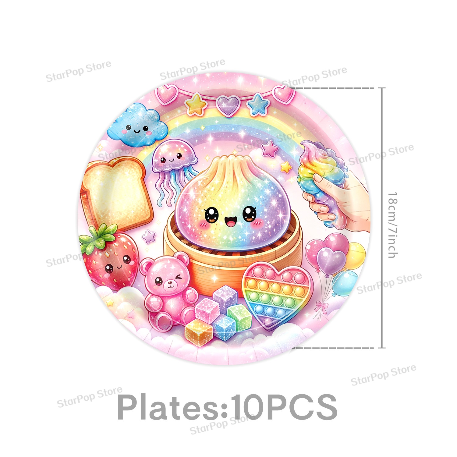 Squishy Dumpling Birthday Part - Table Cloth Disposable recension och pris