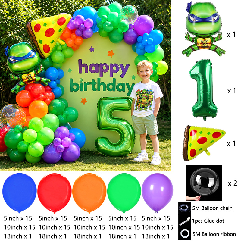 Kids Party Ninja Turtles Ballo - Balloon Arch Kit recension och pris