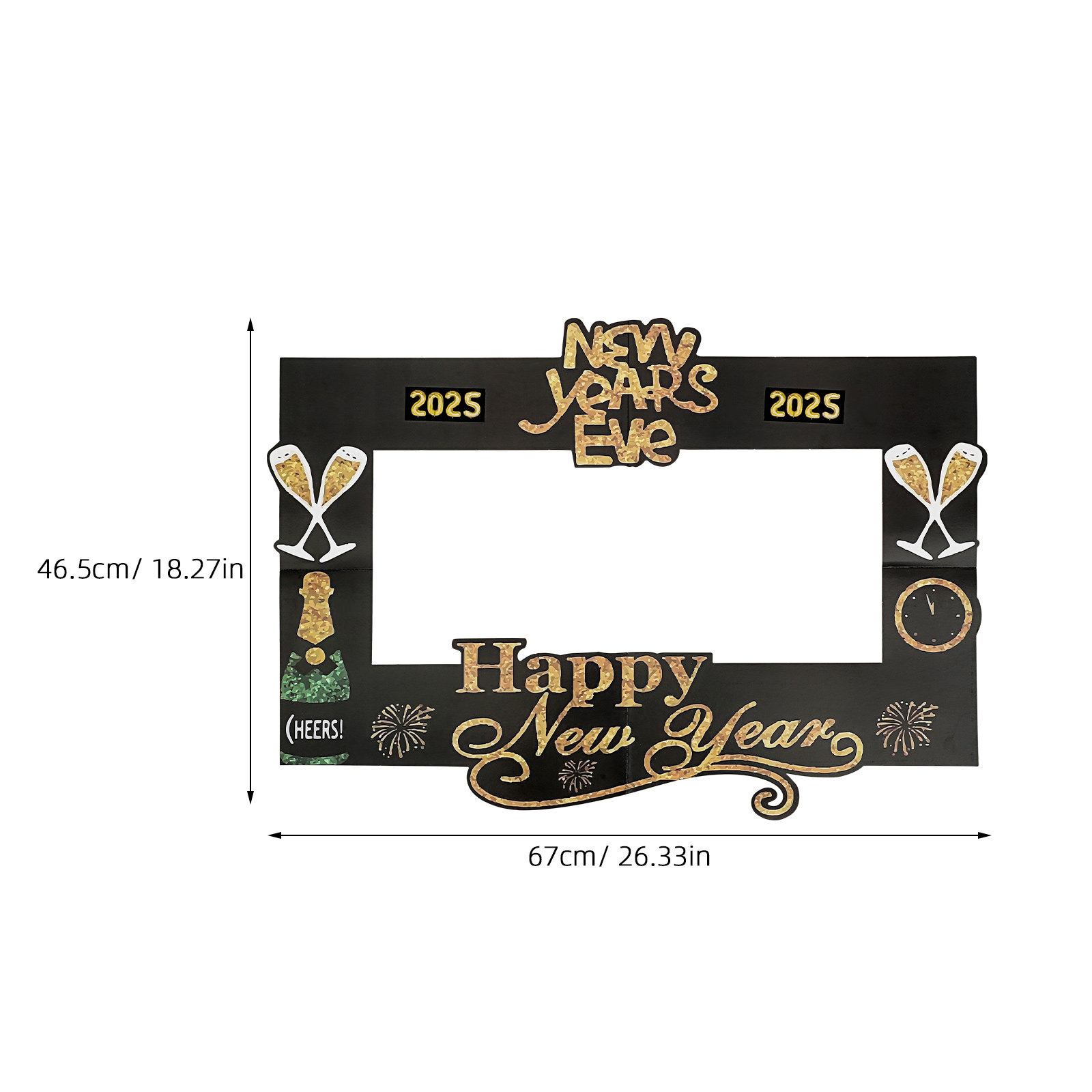 2025 New Year Photo Prop Handh - Photo Booth Frame recension och pris
