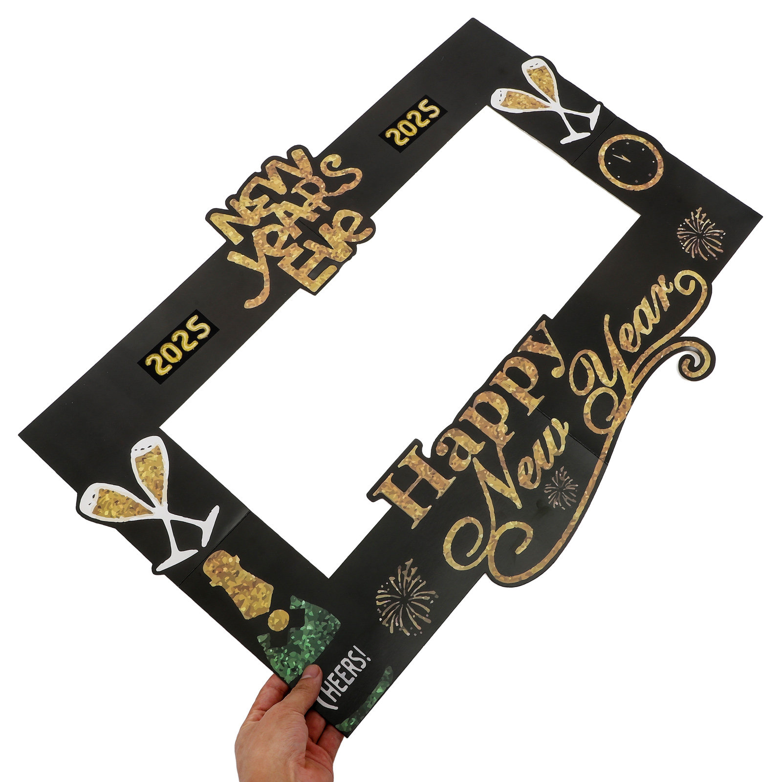 2025 New Year Photo Prop Handh - Photo Booth Frame recension och pris