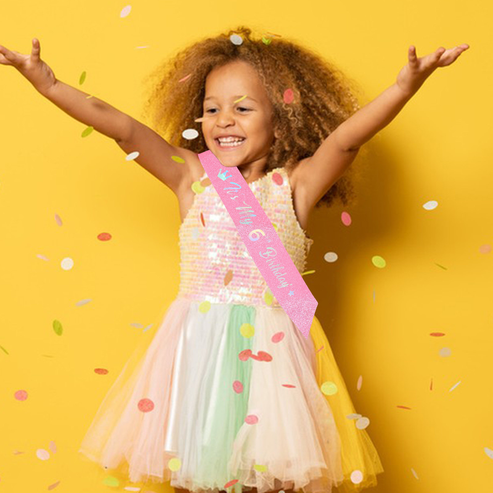 5Pcs It's My Birthday Pink Gli - Birthday Sash Glitter recension och pris