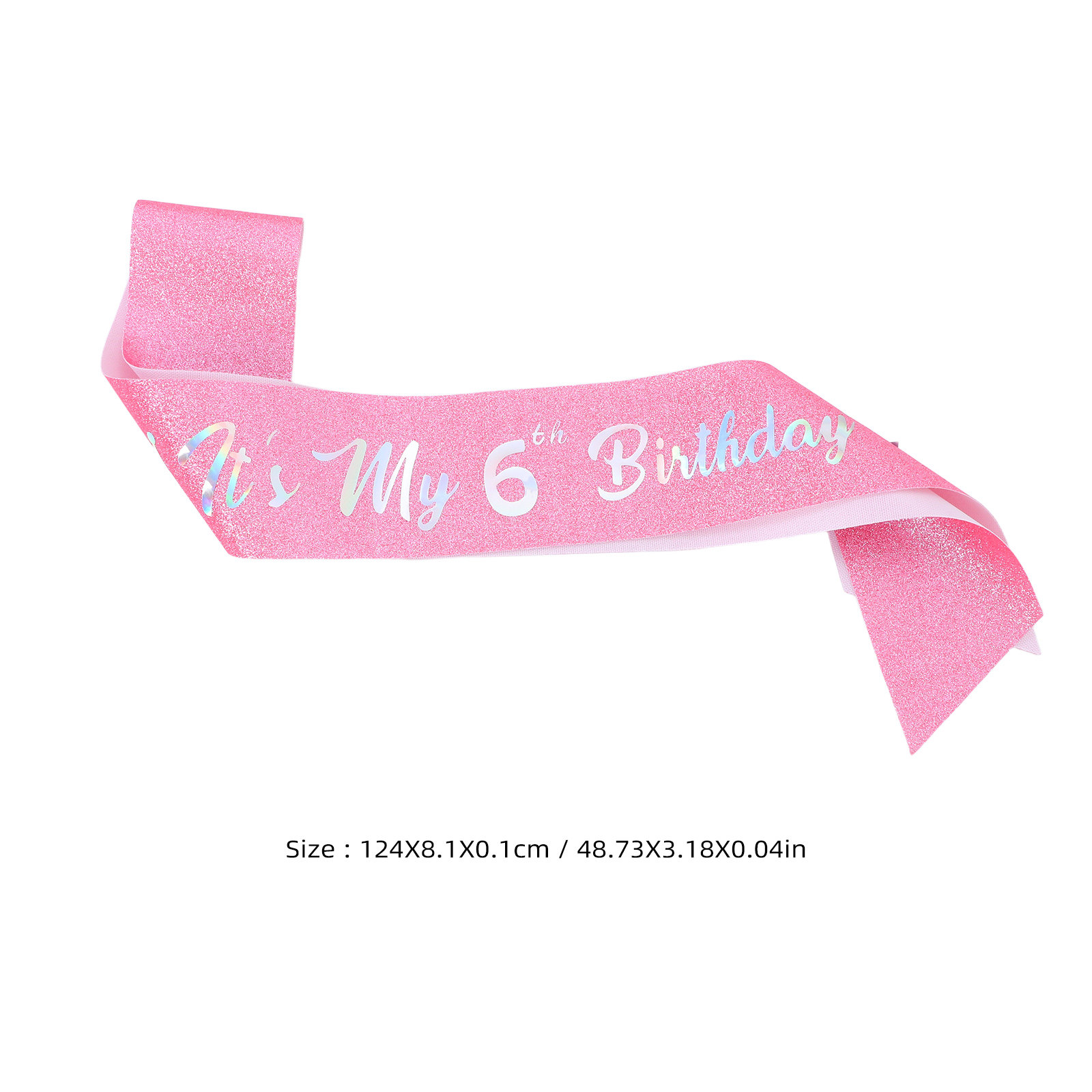 5Pcs It's My Birthday Pink Gli - Birthday Sash Glitter recension och pris
