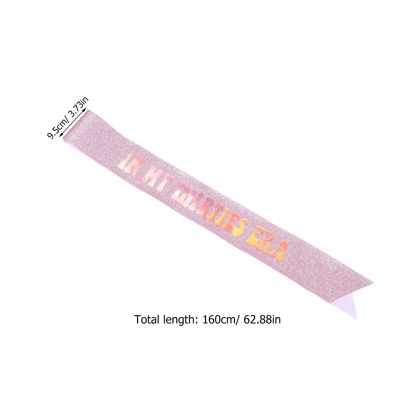Iridescent Glitter Birthday Sa - Birthday Sash Glitter recension och pris